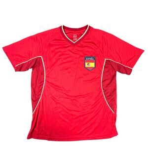 Rhinox Espana National Team Soccer Football Jersey Red Unisex Adult Medium NWT